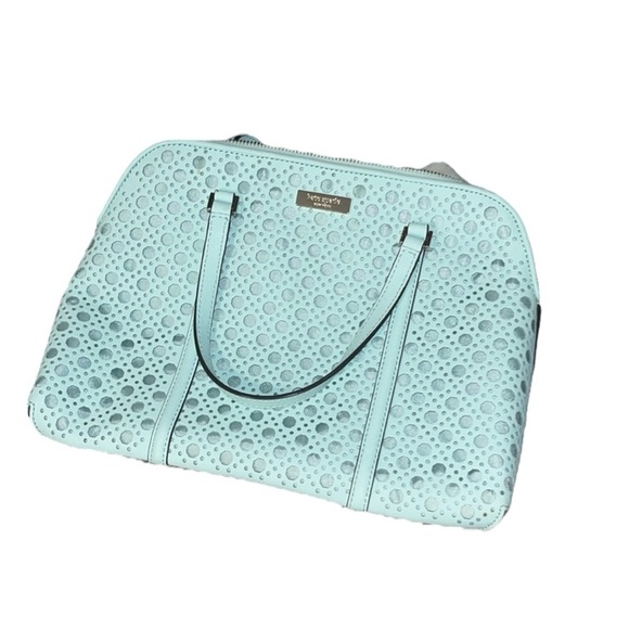 kate spade Handbags - Kate Spade Grace Blue Satchel Newbury Lane Small Rachelle Crossbody with Cutouts